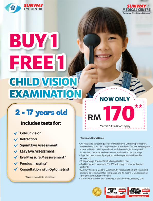Child Eye Examination (6.6 Sale Buy 1 Free 1)